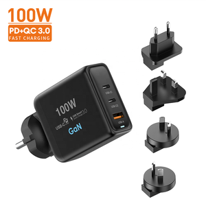 Adaptadores de Carga Rápida Vina para Cargador Baseus 100w Gan 65w Cargador Pd Pps Enchufe Europeo para <span class=keywords><strong>Xiaomi</strong></span> Cargador de Pared Rápido para Teléfono Móvil - Product Image 3