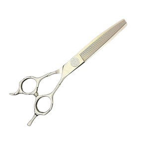 Ciseaux de toilettage pour animaux Vg10, 7 pouces, dents courbées, acier inoxydable, pour toilettage canin - Product Image 1