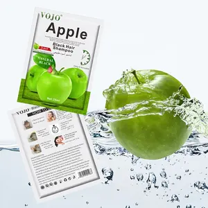 New Apple Black Hair Color Cream Ammonia Free Herbal Apple Hair Color Professional Hair Dye Shampoo