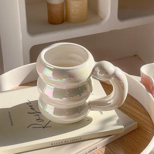 Taza de Cerámica con Diseño de Corazón de Niña, Linda y Creativa, para Desayuno, Leche, Té de la Tarde, Café - Product Image 3