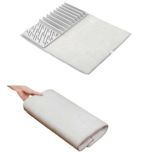 Escurridor de Platos de Microfibra PP, Tapete para Secar Platos, Diseño Ligero que Ahorra Espacio, Plegable, Soporte de Almacenamiento de un Solo Nivel - Product Image 5