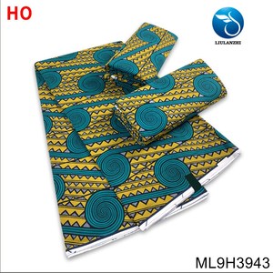 Tissu en coton ciré Beautifical 6 Yards, Tissu Ankara de Qualité, <span class=keywords><strong>Pagne</strong></span> Africain ML9H3942-63 - Product Image 3