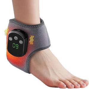 Massageador Elétrico Recarregável USB para Tornozelo com Aquecimento e Vibração, Dispositivo Portátil para Alívio da Dor nos Pés e Reabilitação - Product Image 1