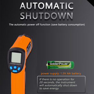 Termómetro láser industrial infrarrojo <span class=keywords><strong>VICI</strong></span> TM550 2024, láser digital sin contacto, termómetro infrarrojo Digital - Product Image 4