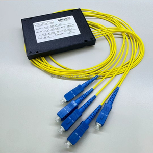 Divisor de Fibra Óptica Tipo Caja 1x4 SC UPC Monomodo, Divisor Óptico de 1 Entrada y 4 Salidas para Aplicaciones FTTH - Product Image 1