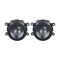 GOODZOOM Phare antibrouillard projecteur tricolore 3.0, projecteurs antibrouillard 3 couleurs, projecteur antibrouillard LED haute puissance pour voiture, 3 pouces avec application