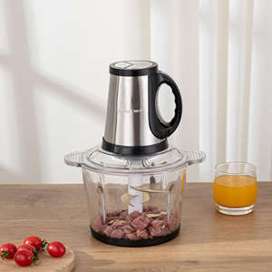 Machine à hacher la viande professionnelle multifonctionnelle pour la cuisine, hachoir, coupeur, mélangeur, mini 3,1-4L, électrique, acier inoxydable, ménage - Product Image 3