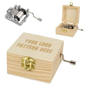 Caja de música de Austria de alta calidad, movimiento de 18 notas, caja de música con manivela, melodía personalizada, regalo de Viena - Product Image 3