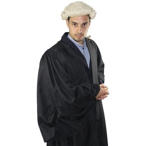 Túnica de Juez Negra con Acabado Mate, Túnica Judicial Duradera de Primera Calidad, Pedido al por Mayor, Atuendo de Tribunal Unisex para Profesionales - Product Image 1