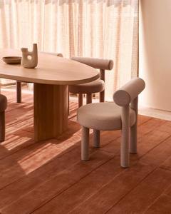 Tapis en laine tissé à la main, couleur Noyer Rouille, design moderne, 14/16 mm de hauteur de pile, lavable et durable, coupe personnalisée, fait main en Inde, décoration - Product Image 4