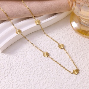 Set Regalo di Lusso alla Moda per Donne, Orecchini e Collana Classici <span class=keywords><strong>XOXO</strong></span> con Piccoli Diamanti, Placcati in Oro 18K, in Acciaio Inossidabile dello Zhejiang - Product Image 5