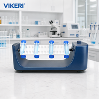 Mélangeur rotatif médical VIKERI MX-RL-E 0-80 tr/min, style tournebroche, affichage numérique, protection IP21, entraînement par moteur DC pour laboratoire