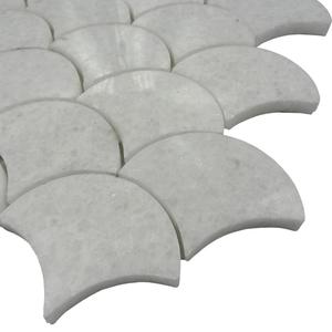 Mosaïque de carreaux en marbre onyx jaune miel <span class=keywords><strong>KB</strong></span> STONE, motif écailles de poisson, pour fond d'intérieur moderne d'hôtel - Product Image 5