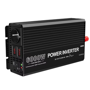 Sistema de Energía Solar para el Hogar HOULI, Inversor de Corriente para Automóvil de Onda Sinusoidal Pura de 6000w 12v a 220v, Inversor de Potencia de 3000w 4000W 5000w - Product Image 1
