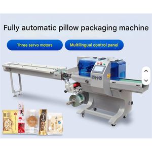 Machine d'emballage automatique à grande vitesse pour oreillers, fruits, gâteaux de lune, vaisselle, pain, gâteaux, matériel, ensachage et scellage automatiques - Product Image 1