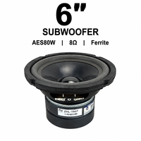 8 Ohm 80W RMS Hochleistungs-Mittelbass-Metall-Lautsprechertreiber 56Hz-1300Hz Frequenzgang 3-Zoll-Schwingspule Pro-Audio-System