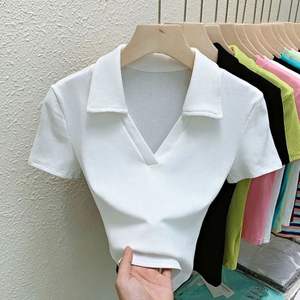 Design Sense T-shirt décontracté à manches courtes pour <span class=keywords><strong>femme</strong></span>, coupe ajustée, été 2023, polyester et élasthanne - Product Image 1