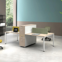 Cloison de bureau modulaire en gros, centre d'appels, bureau pour 2, 4, 6 personnes, bureau moderne pour 6 personnes, poste de travail