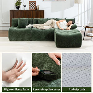 Sofá Modular en Forma de L con Diseño Flotante, en Caja, Meroow MS3, Sin Madera, Silencioso, con Respaldo Alto, Disponible en el Reino Unido - Product Image 3