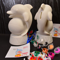 Beliebte Kinder Vinyl Kunst handwerk Form Malerei Kit Kreative Geschenke Langlebig Diy Craft Tier Maus Kuh Katze Drachen form Sparschwein