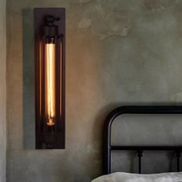 Lampe murale en fer de style industriel rétro, pour couloir, escalier, restaurant, loft, chambre à coucher, lampe de chevet, décoration de la maison, éclairage LED extérieur