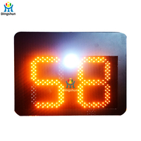 Panneau radar solaire de mesure de vitesse avec lumière stroboscopique LED de protection et télécommande sans fil pour montage extérieur sur poteau