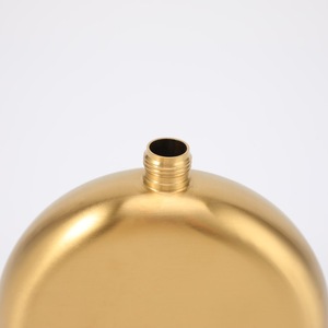 Gourde de luxe portable en acier inoxydable doré de 1/2/3/5/8 oz, vente en gros - Product Image 5