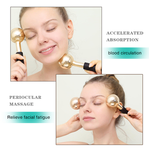 Aço inoxidável Globos De Gelo De Ouro para Faciais Cryo Massagem Reduzir Inchaço Aperte os Poros <span class=keywords><strong>Sinus</strong></span> <span class=keywords><strong>Relief</strong></span> - Product Image 2