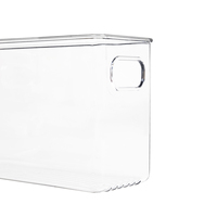 Réfrigérateur Organisateur alimentaire en plastique transparent Organisateur de stockage des aliments Réfrigérateur Poubelle pour fruits légumes et bouteilles