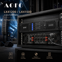 Amplificateur de puissance de classe H 4 canaux AOFO LX41200 LX41500 1200W 1500W avec transformateur toroïdal pour scène et karaoké