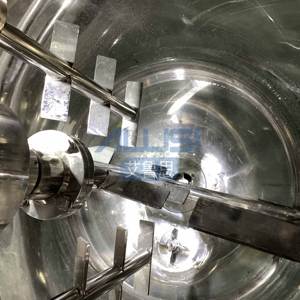 Homogénéisateur à vide interne et externe AILUSI, mélangeur émulsifiant, machine à pompe automatique, capacité de 1000 L, crème cosmétique - Product Image 4