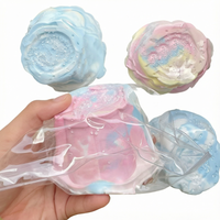 Jouet sensoriel anti-stress en forme de pudding de rose coloré, sac cadeau, 14 ans et plus, unisexe