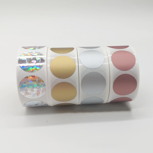 Venta de Fábrica: Rollo de Pegatinas Redondas Adhesivas de 1 Pulgada (25mm) para Rascar, Tarjetas de Rascar Personalizadas, Pegatinas Creativas para Sorteos - Product Image 3