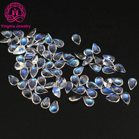 Pierres de lune en forme de perle bleue, 3x5mm vers 7x9mm, prix vente en gros