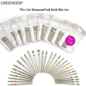 7 pièces ensemble diamant fraises manucure silicone céramique <span class=keywords><strong>pierre</strong></span> électrique fraise pédicure manucure Machine ongles forets ensemble - Product Image 1