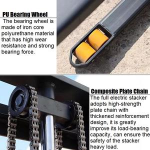 Fábrica al por mayor 1,5 toneladas apilador eléctrico precio resistente al desgaste Pu rueda apilador eléctrico 1500kg - Product Image 5