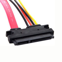 Kabel Ekstensi ATA Seri, Kabel Data Male To Female Serial ATA III 3.0 22 Pin (7 + 15)