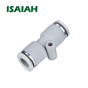 空気圧クイックコネクタ プラスチックボタン アルミニウム合金ボディ材質 プッシュインバルクヘッドエア継手 - Product Image 6