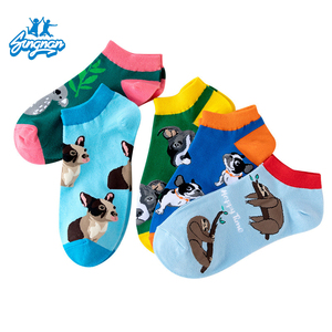 Nouvelles <span class=keywords><strong>chaussettes</strong></span> jacquard tendance printemps, en coton de haute qualité, à thème animal (<span class=keywords><strong>Corgi</strong></span> & Panda), <span class=keywords><strong>chaussettes</strong></span> de qualité supérieure en gros - Product Image 2