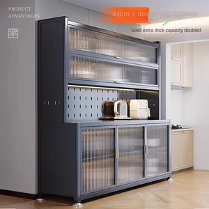 Aparador de Metal de Lujo Mejorado con 1200 Compartimentos, Mueble de Almacenamiento Multicapa para Cocina, Microondas, Tazones, Palillos y Utensilios - Product Image 2