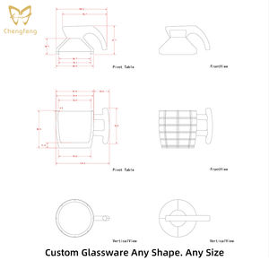 كأس زجاجي إبداعي على شكل قنبلة، أكواب نبيذ مضحكة مخصصة، أكواب قهوة على شكل قنبلة، أكواب كوكتيل سعة 250 مل - Product Image 3