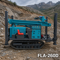 Offre Spéciale 2026 – Foreuse mobile sur chenilles pour puits d'eau, avec moteur diesel et boîte de vitesses, portable, 250 mm, 260 m