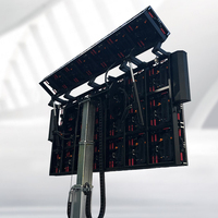 Écran publicitaire mobile LED extérieur JCT EF8 P3/P4/P5/P6 pour remorque, affichage numérique avec graphiques animés et SDK