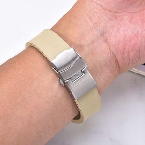 Jaetium Fermoir de montre plongeur pliable en acier inoxydable massif 18mm 20mm 22mm - Product Image 5