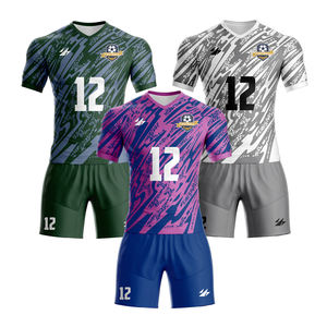 زي كرة قدم جديد عالي الجودة من كرة القدم للجميع مع خدمة OEM للأطفال سريع الجفاف - Product Image 1