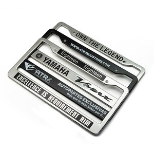 กรอบป้ายทะเบียนสแตนเลสสำหรับตก<span class=keywords><strong>แต่ง</strong></span>รถยนต์ขนาดมาตรฐานของสหรัฐอเมริกา - Product Image 5