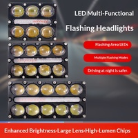 Motorcycle LED Double-row Spotlight High-Brightness Headlight IP65 for Car & Electric Vehicle Modification