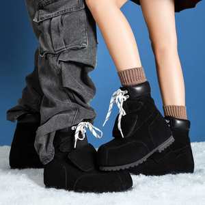 Wide-Toe Tube Boots | Elevator Boots | Men's Women's Autumn Winter Couple's High-Street Niche-Designed Breathable Anti-Slip - Product Image 4