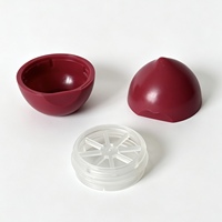 Op maat gemaakte kleurrijke, schattige 5g capaciteit, schroefdeksel, navulbare cosmetische verpakking pot, perzikvormig, ABS plastic, lippenbalsem/lipstick, aangepast logo