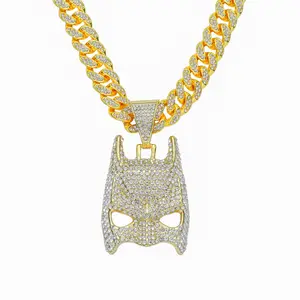 Ожерелье с кулоном в стиле хип-хоп и битой, циркониевая теннисная цепочка со льдом, ожерелья для мужчин и женщин